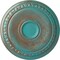 Ekena Millwork Caputo Ceiling Medallion (Fits Canopies up to 6"), 24 1/4"OD x 1 1/2"P, Copper Green Patina CM24CACGS - alternate 1